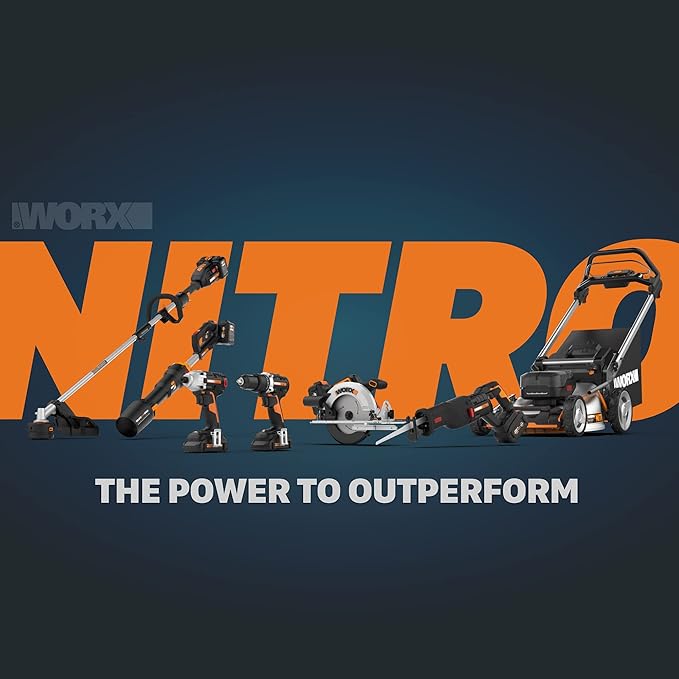 Worx Nitro 20V Power Share 3/8??Cordless Crown Stapler with Air Impact Technology - WX843L.9 (Tool Only)