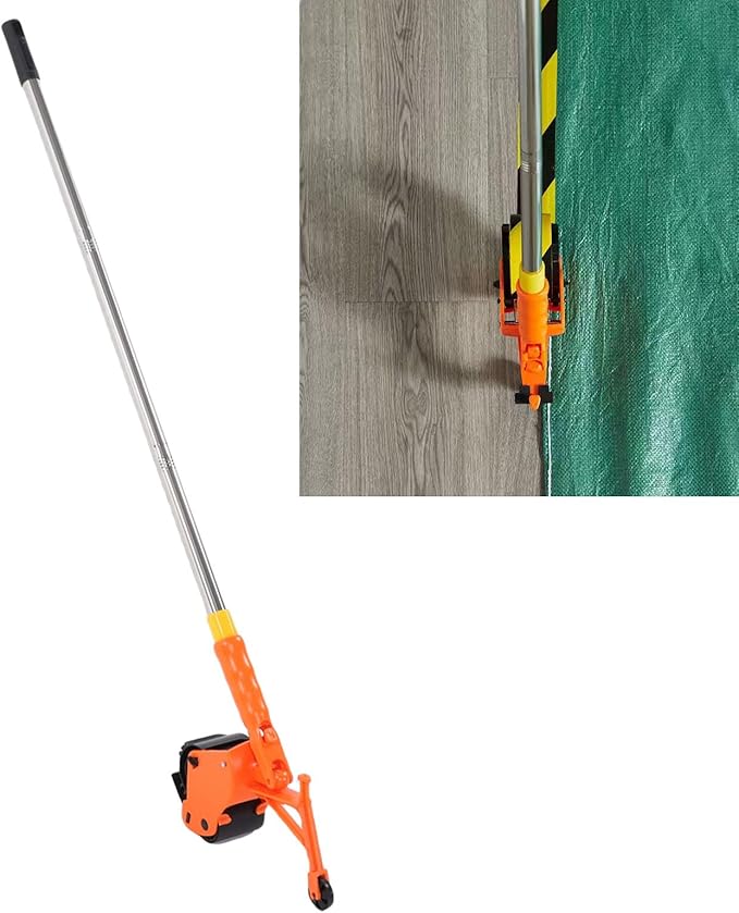 GOWENIC Floor Tape Applicator, Tape Applicator Tool Manual Pushing Marking Machine, Built in Scoring Wheel, for PVC, PE, and EVA Films Up to 6.5cm Wide