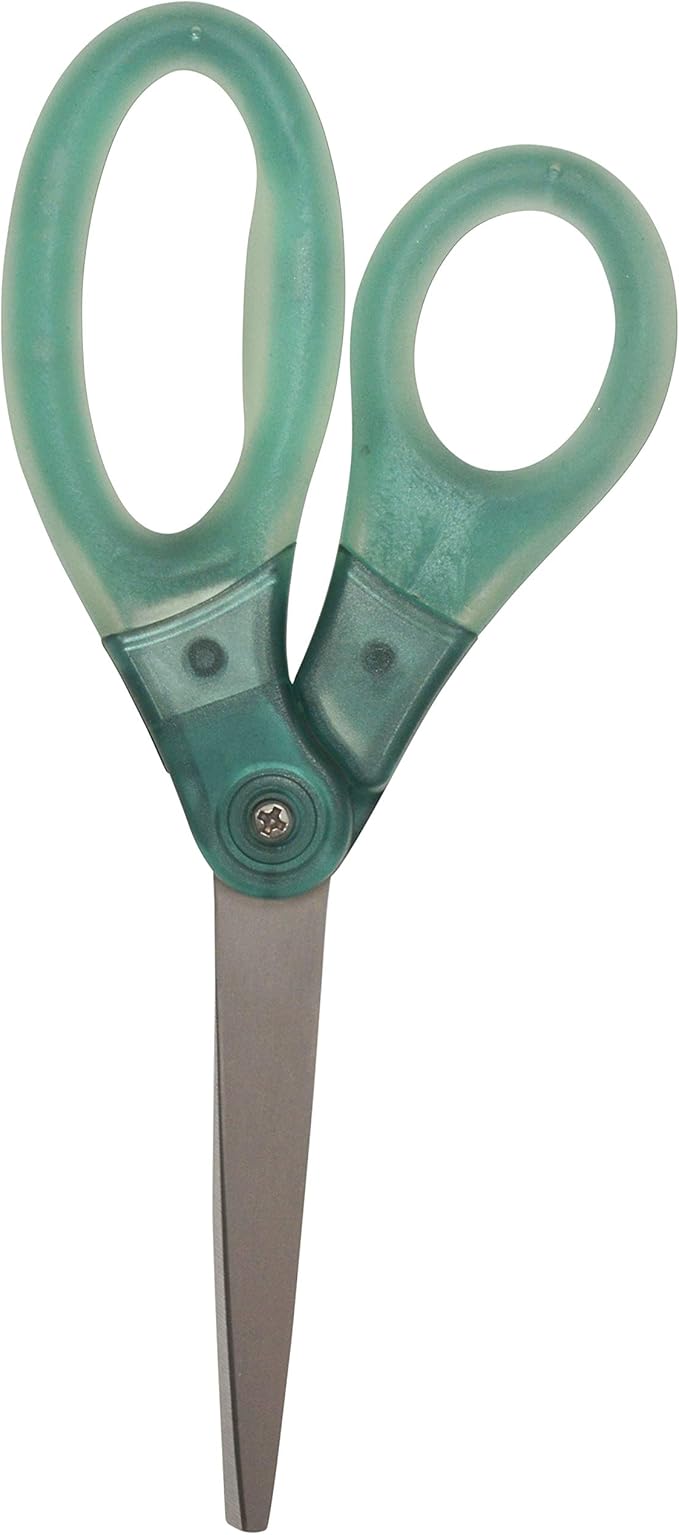 Westcott 8" Gel-Grip Multipurpose Scissors for Office and Home, Green