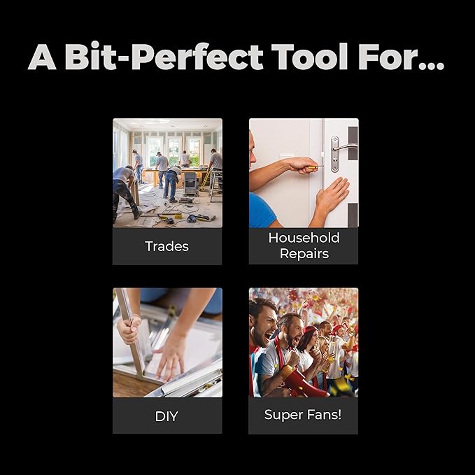 MEGAPRO짰 NHL짰 Team Edition Multi-bit Screwdriver | Officially Licensed NHL짰 Gear | Durable, Ergonomic, Pro-Grade Screwdriver (Los Angeles Kings짰)