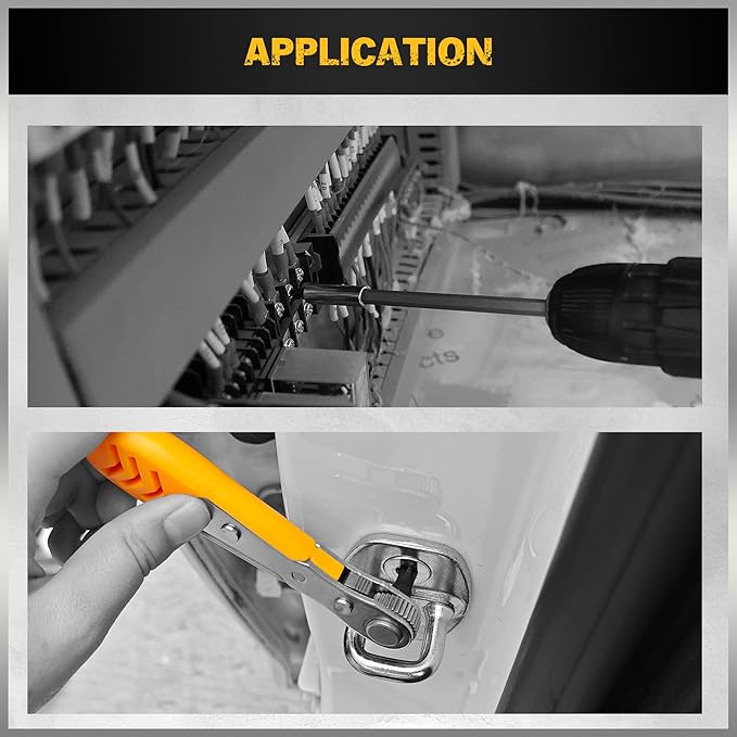 ELEAD 47-Piece Magnetic Nut Driver & Screwdriver Bit Set - Strong Magnetic Nut Drivers for Impact Drill, Power Nut Driver, Screwdriver Bit, Mini Ratcheting Wrench, Drill Bit Extension & Socket Adapter