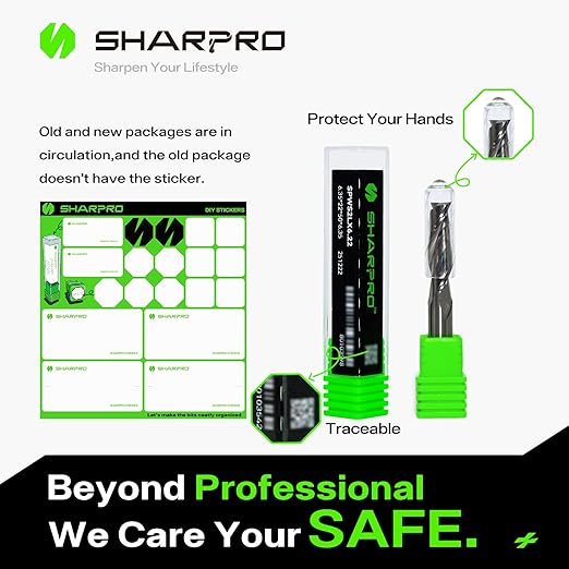 1/4 Spiral Upcut Router Bit, 1/4 CNC Router Bits, Up Cut Spiral Router Bits 1/4 Shank,Solid Carbide Router Bits 1/4, CNC Upcut Bit 1/4, Ideal for Wood Inlay, Plunge Plastic