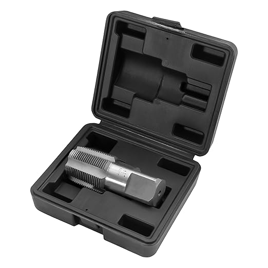HFS(R)1-1/4"NPT Pipe Tap竊똂arbon Steel Pipe Threading Tools with Storage Case for Industrial/Plumbing/Auto Repair DIY Thread cutting tools