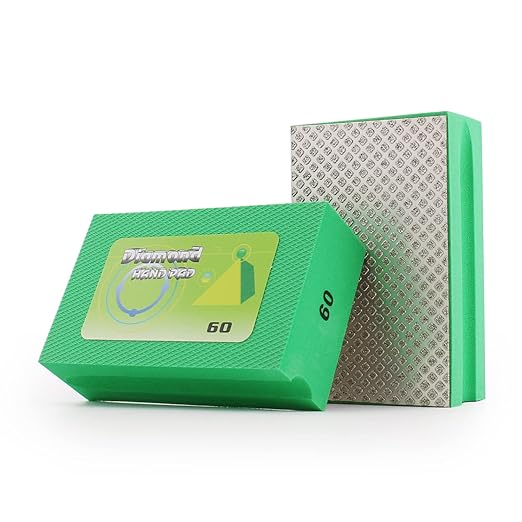 Diamond Hand polishing pad is Bright and has Long Service Life. It is Suitable for Granite, Glass, Ceramics and Marble (60 GRIT)