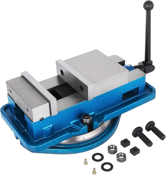 VEVOR 3 Inch Heavy Duty Milling Vise Bench Clamp Vise High Precision Clamping Vise 3 Inch Jaw Width with 360 Degree Swiveling Base CNC Vise