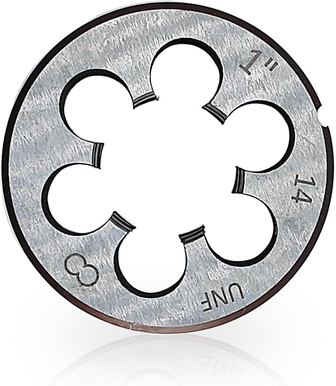Lzcdelyxiao 1"-14 Die UNF 1"-14 TPI Right Hand Nominal Diameter 1" Thread Per Inch 14 Fin Thread Tolerance Grade 2B Right Hand Thread High Speed Steel HSS