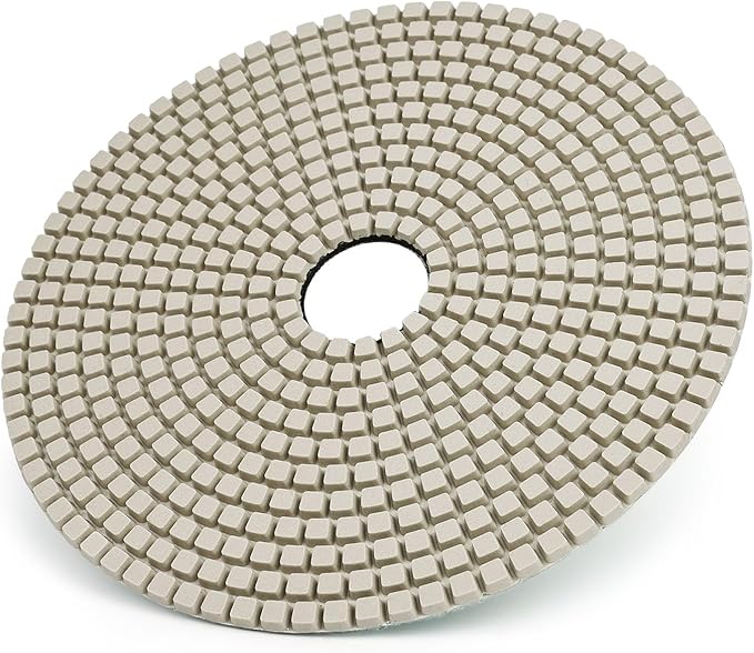 Casaverde 7Step 7 Inch Diamond Polishing Pads Grit 1500 Dry/Wet for Granite Marble Quartz Stone Countertop Polish