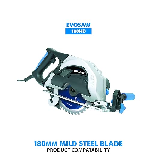 Evolution Power Tools 180BLADEST Steel Cutting Saw Blade, 7-Inch x 36-Tooth, Silver