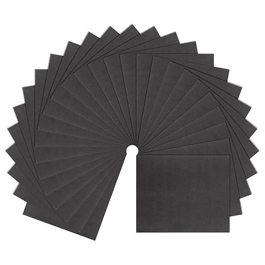 HARFINGTON 25pcs Sandpaper 1500 Grit 9 x 11 Inch C-Weight Backing Silicon Carbide Abrasive Wet Dry Sanding Sheets for Wood Finishing, Metal Sanding, Automotive Polishing