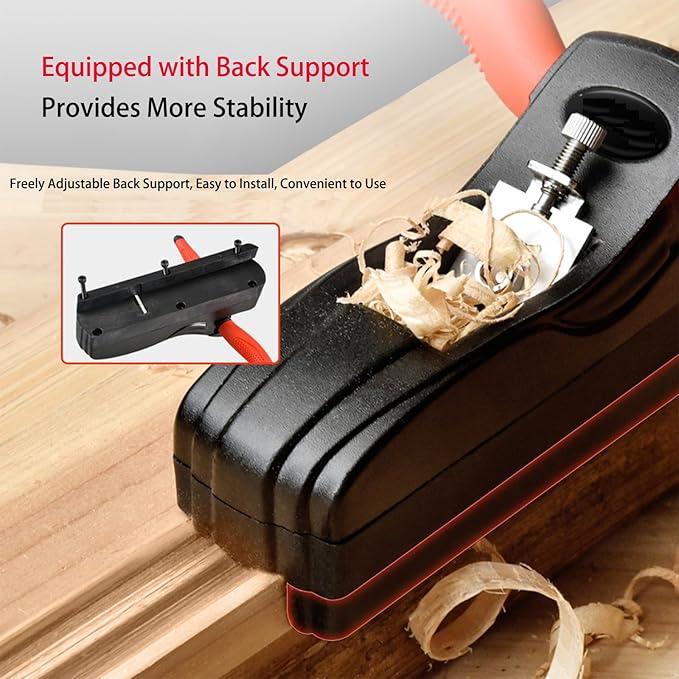 Chamfer Plane with Auxiliary Locator, Woodworking Hand Planer for Quick Edge Planing and Corner Trimming, Wood Planer for Professional Woodworkers, DIY Home Improvement & Carpenter Tools