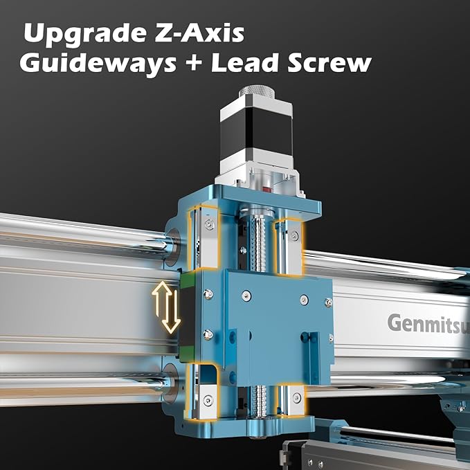SainSmart Genmitsu 4040-PRO MAX CNC Router, 710W Trimmer & Linear Rail Driven, Work Area 410 x 405 x 77mm, for Wood Metal Acrylic Cutting Milling, GRBL Control