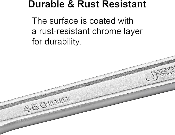 Jetech 18 inch Adjustable Wrench - Professional Shifter Spanner with Wide Caliber Opening
