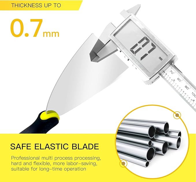 DEKEones Putty Knife Scrapers, 6 Inch Spackle Knife, Metal Scraper Tool for Drywall Finishing, Plaster Scraping, Decals, and Wallpaper
