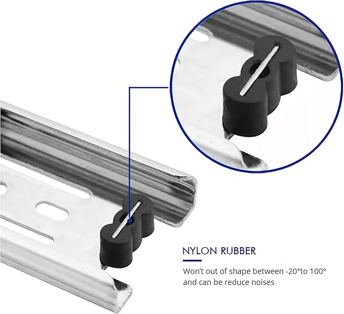 6 Pairs of 14 Inch Hardware 3-Section Full Extension Ball Bearing Side Mount Drawer Slides,100 LB Capacity Drawer Slide