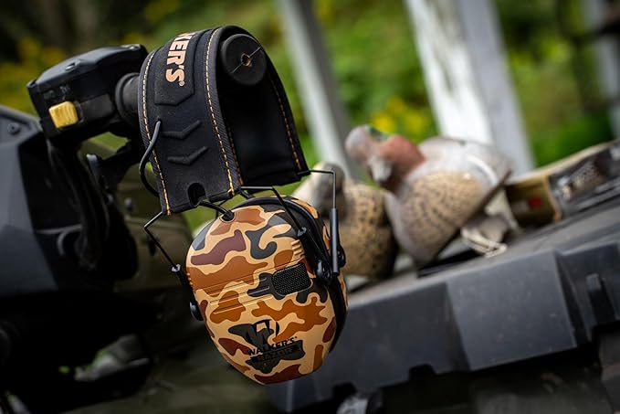Walker's Razor Slim Ultra Low Profile Compact Design Adjustable Range Shooting Hunting Hearing Protection Electronic Earmuffs