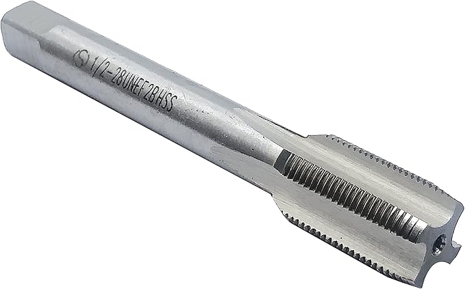 ZOUZMIN 1/2"-28 UNEF Tap and Die Set, UNEF Machine Thread Tap and UNEF Round Thread Die Right Hand