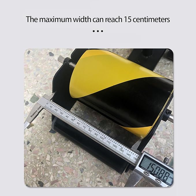 Floor Tape Marking Machine, Manual Lane Applicator with Rubber Roller, Supports Single Or Rolls, Adjustable Spacing, Built-in Ruler,Used for Floor,Decoration Protection and Laying