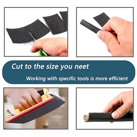 30Pcs 9 x 3.6 Inchs 80 Grit Wet and Dry Handmade Universal Sanding Sheets, Suitable for Woodworking Furniture/Automobiles/Metal/Lacquer Polishing Sandpaper