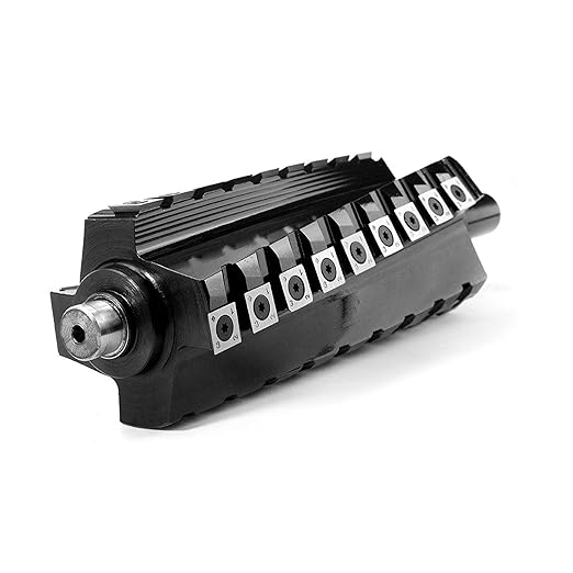 FINDBUYTOOL Helical Cutterhead for Delta DJ-20 8" Jointer - Carbide Insert Cutterhead Replacement for Models 37-350, 37-365X, 37-680, 37-680X - Includes 40 Knives, Screws, Tools & Bearings