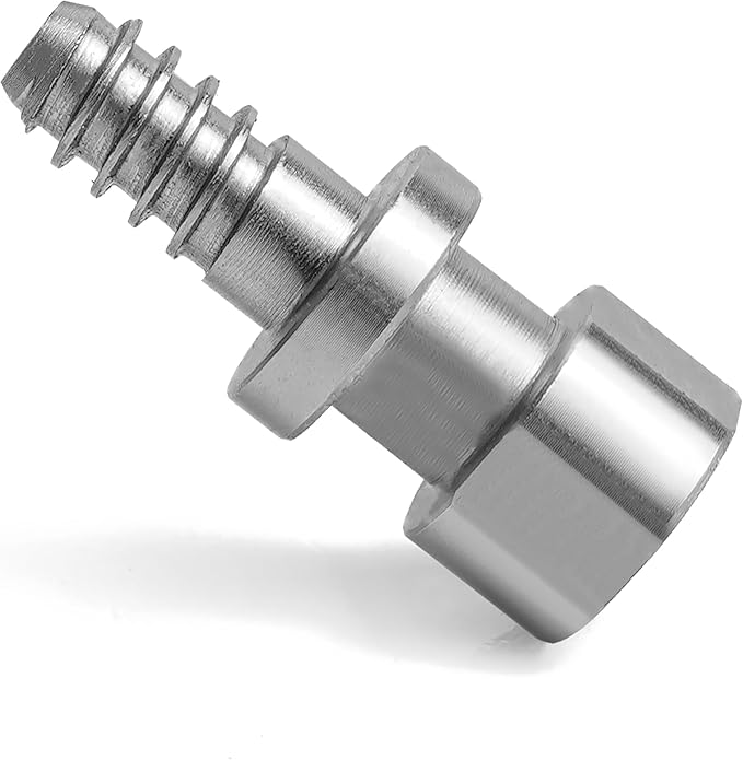 Safe Lock Woodworm Screw for Woodturning Lathe Chuck, Fits Sorby, Record Power, Nova, Harbor Freight Bauer 23222A-B, Vicmarc Chucks.