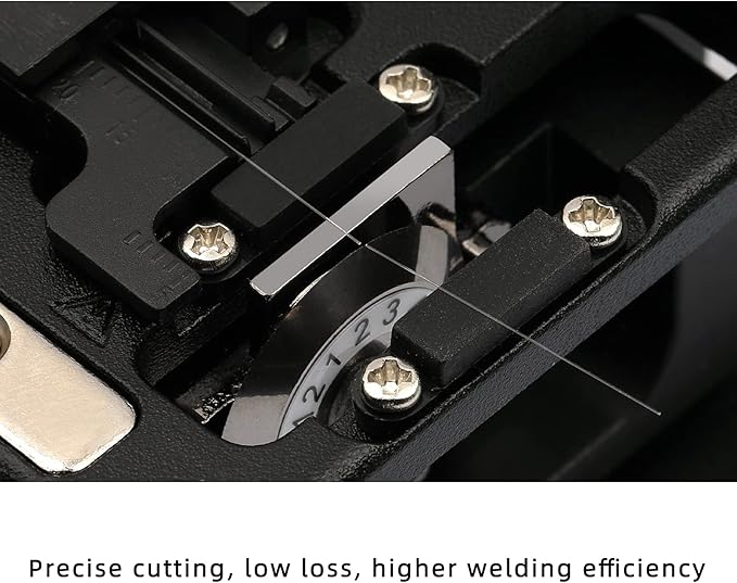 Fiber Cleaver FTTH Fiber Optic Tools High Precision 6C Cable Cutting Fiber Optic Knife Tools Fiber Cleavers 12 Surface Blade