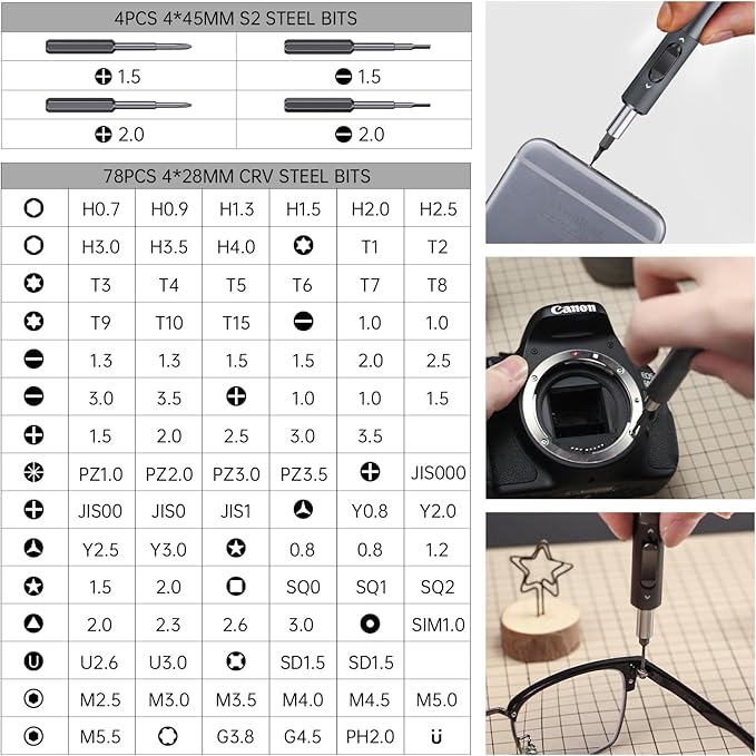 All Metal Small Ratchet Screwdriver Set, JAKEMY Portable Ratcheting Screwdriver Kit with 90 Magnetic Bits and Opening Pry Tool for Laptop, Computer, MacBook, Phone, Watch, Console, Eye Glasses, DIY