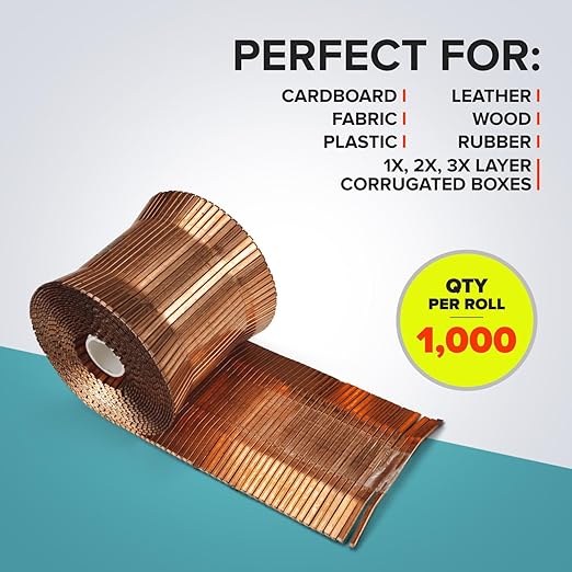 Heavy Duty Staples Roll for RAIN-19-RR, 1 1/4" x 3/4" x 0.07" (1 Box, 1000 pcs) - Staples for Industrial Stapler Heavy Duty - Heavy Duty Staples for Staple Gun - Box of Staples by IDL Packaging