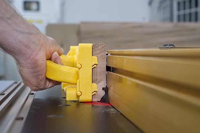 MICROJIG GRR-RIP-BLOCK Smart Push Block for Routers, Jointers, Band and Table Saws, Woodworking Tool, Extreme Grip, GB-1, Yellow/Green