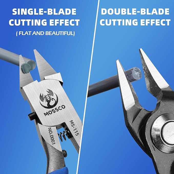 Model Nippers, Ultra-thin Single-edge Nippers for Beginners Repair Plastic Model and Fix, Model Cutting Tools Nippers with Non-slip Grip, 4.6 Inch Sprue Cutter for Plastic Model Building