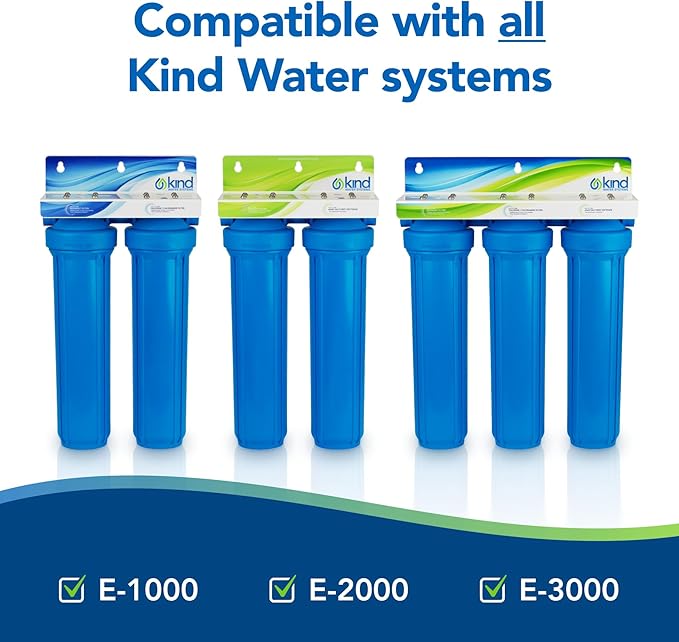 Kind Water 5-Micron Sediment Filter Replacement ??Kind & Evo E-1000/E-2000/E-3000 Whole House Systems ??Includes O-Ring & Lubrication ??6??2 Month Filter