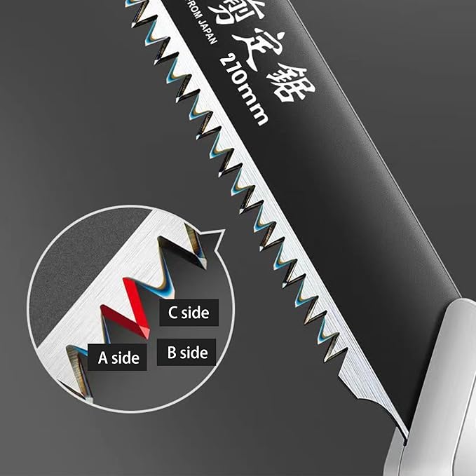 Wooden SawSet, Including One Medium Length Cutting Saw 10.5" and One Double-Sided Saw 6",for Home Pruning, Logging, Woodworking,Landscaping.