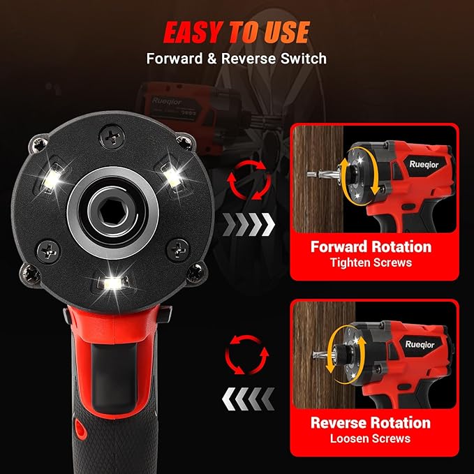 2953-20 Cordless Impact Driver for Milwaukee M18 Battery, Up to 220Ft-lbs(300N.m) Brushless 1/4" Impact Driver, 3-Speed Lightweight Power Impact Drivers