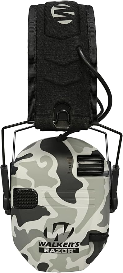 Walker's Razor Slim Ultra Low Profile Compact Design Adjustable Range Shooting Hunting Hearing Protection Electronic Earmuffs