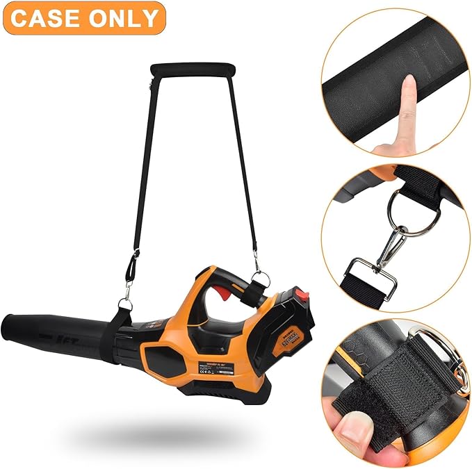 2-Pack Universal Shoulder Strap for Leaf Blower & String Trimmer, Compatible with WOLFMEN for EGO Power+ for WORX for LAZYBOI for LEAPUL for DEWALT for MZK for Greenworks for BLACK+DECKER-Black