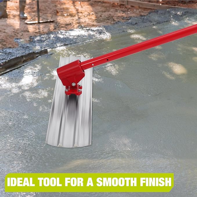TrailBlaze Bull Float Magnesium Concrete Float, 48"x8" Heavy-Duty Cement Smoothing Tool With Adjustable Handle Bracket, Aluminum Magnesium Alloy Concrete Float, Screeding and Finishing Tool Kit