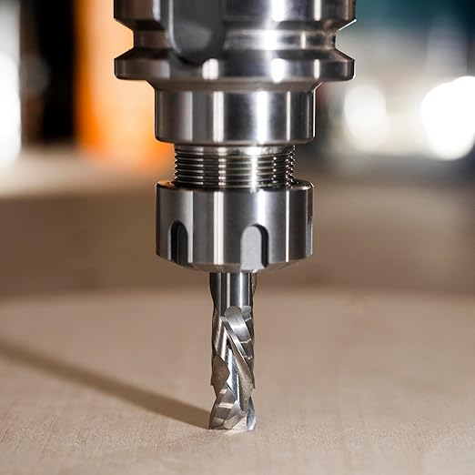 SpeTool Spiral Router Bits Up&Down Compression Bit 1/2 inch Cutting Diameter Long Solid Carbide CNC Bit for Woodworking Carving Engraving