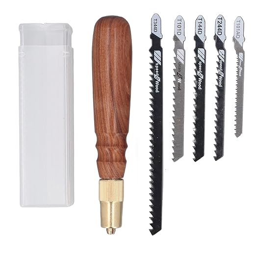 Model Craft Hand Saw Kit - Mini Detachable Hand Saw with 5 High Carbon Steel Blades for Woodworking and Handcraft Projects