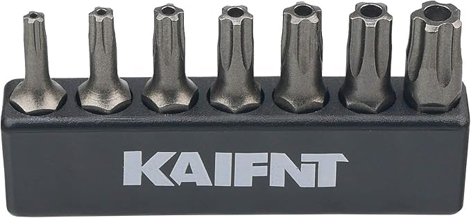 K001 Torx Plus 5-Point Tamper-Proof Security Bit Set, 7-Piece