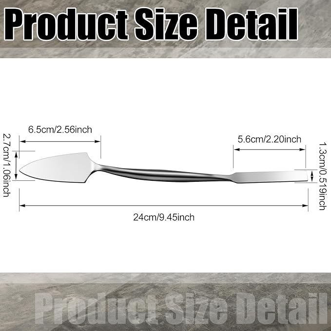 1/2" Trowel And Square Masonry Tools Forged Steel Trowel Concrete Tool Ornamental Stucco Tool Long-lasting Masonry Plaster Spatula for Glazing, Patch Work, Plaster, and Archeology