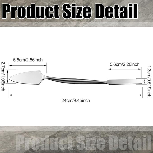 1/2" Trowel And Square Masonry Tools Forged Steel Trowel Concrete Tool Ornamental Stucco Tool Long-lasting Masonry Plaster Spatula for Glazing, Patch Work, Plaster, and Archeology
