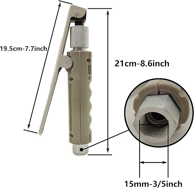 Sand Blaster Gun Contains 4pcs Ceramic Tips Abrasive Blaster Gun Nozzles Remove Paint,Stain,Rust,Grime on Surfaces