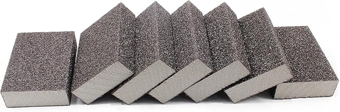 36 Grit Coarse Sanding Block - 12Pcs, Wet Dry Sanding Sponge Foam Sandpaper Block Washable & Reusable Sandpaper Sponge for Drywall Wood Plastic Metal Furniture