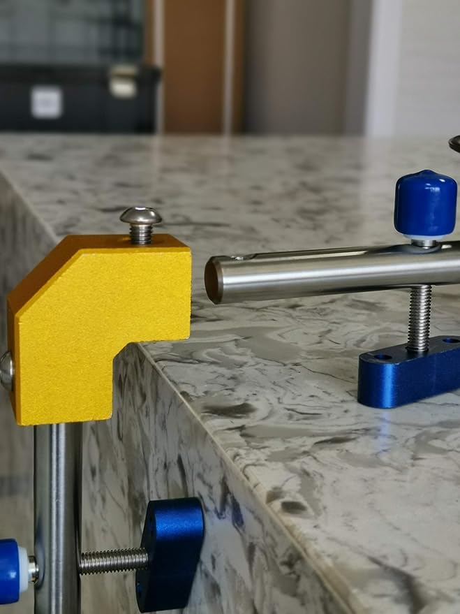 ZUOS Right Angle 90 Degree Countertop Seam Setter with 6" Suction Cup for Seam Joining & Leveling/Professional Countertop, granite竊?Stone, Marble Slab Installation. (2 PACK) (6" seam setter)