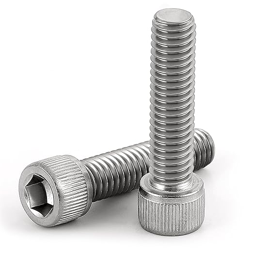 MewuDecor M8-1.25 x 30mm Socket Head Cap Screws Bolts, Allen Socket Drive, Stainless Steel 18-8 (304), Full Thread, Bright Finish, Machine Thread, 20 PCS