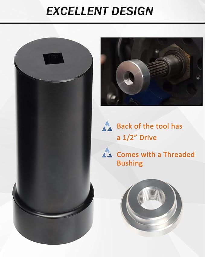 Mainshaft Sprocket 1 7/8" Socket with 1/2" Drive for 1936-2006 Harley-Davidson Big Twins Engine & Twin Cam, 1 7/8 Wrench Main Shaft Pulley Socket Tool, Harley Davidson Specialty Tool Kit