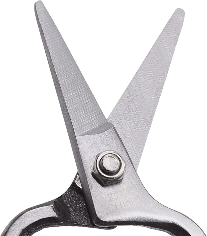 Zenport Z275 Needlenose Shear, Flower, 8-Inch Heavy Duty Forged Steel Straight Blade