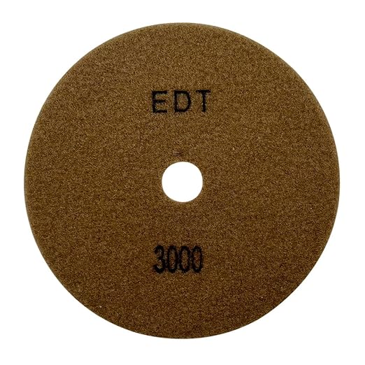 7" High Performance Dry Stone/Concrete Polishing Pads, 1.5mm Segment Height, Honeycomb Style, 3000 Grit