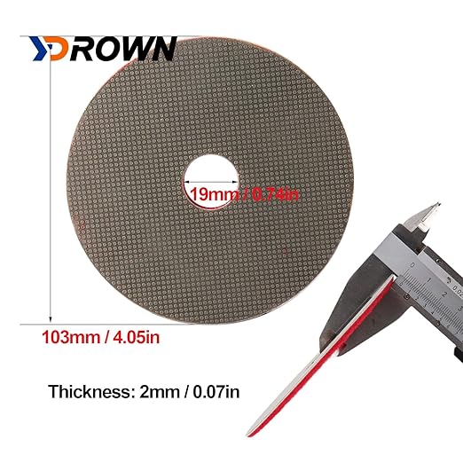 4 Inch Electroplated Diamond Grinding/Polishing Pads Sanding Granite Concrete Glass Metal Stone Grinding Disc(grit 400-1pc)