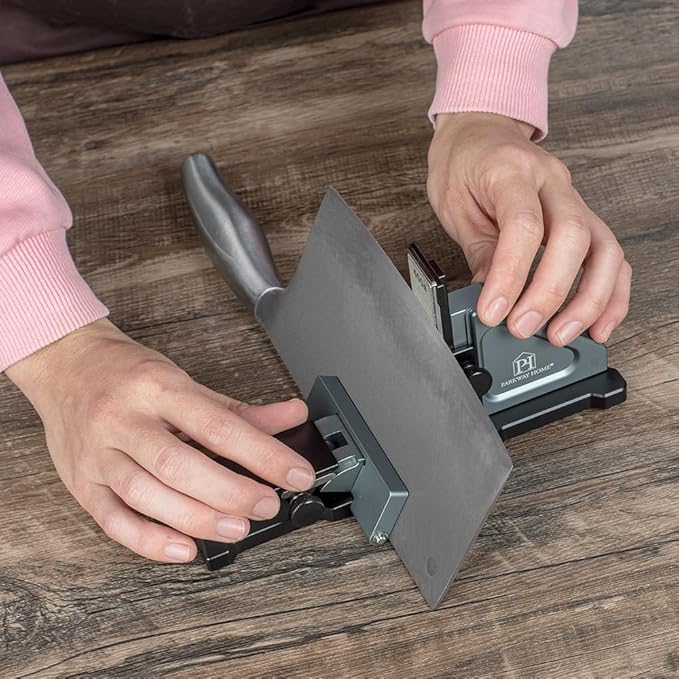 3000 & 6000 Grit Whetstone Plates Set ??Extra Fine Corundum Sharpening Stones ??Includes Leather Strop & Cleaning Eraser - Compatible Only with Parkway Home Adjustable Rolling Knife Sharpener