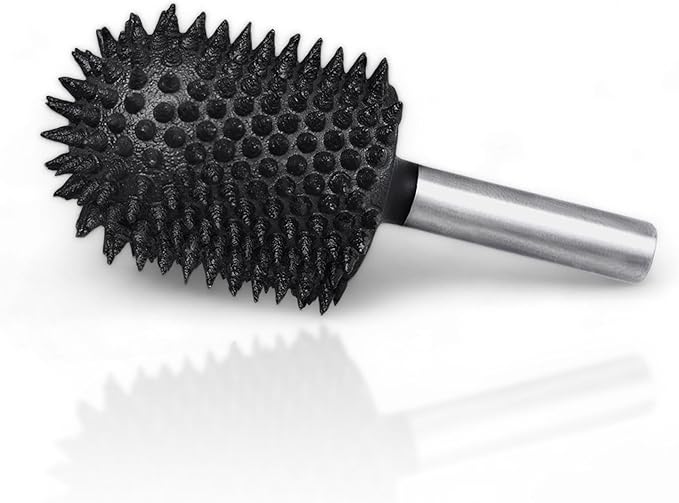 Extreme Coarse Ball Nose Rotary Burr, 1??" Shaft, Wood Rasp Bit for Drill-Bosch,Foredom, DeWalt, Milwaukee Tools- Abrasive Tungsten Carbide